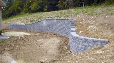 retaining wall installations